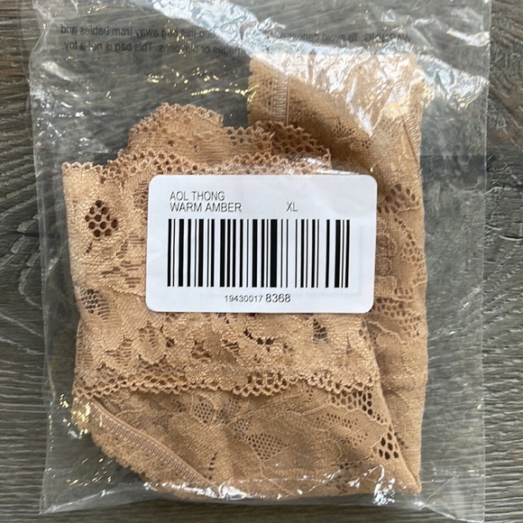 Soma Embraceable AOL Warm Amber Thong-XL - Picture 7 of 7